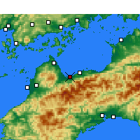 Nearby Forecast Locations - Saijō - Harita