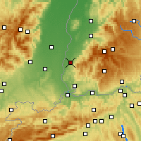 Nearby Forecast Locations - Müllheim - Harita
