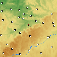 Nearby Forecast Locations - Kirchheim unter Teck - Harita