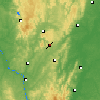 Nearby Forecast Locations - Le Creusot - Harita