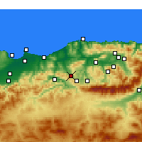 Nearby Forecast Locations - Tizi Ghenif - Harita