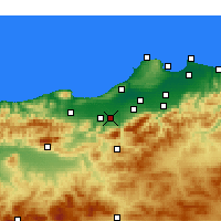 Nearby Forecast Locations - Mouzaïa - Harita