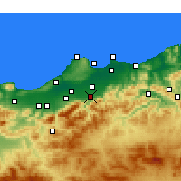 Nearby Forecast Locations - Bougara - Harita