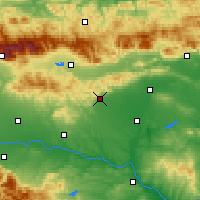 Nearby Forecast Locations - Eski Zağra - Harita