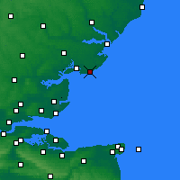 Nearby Forecast Locations - Clacton-on-Sea - Harita