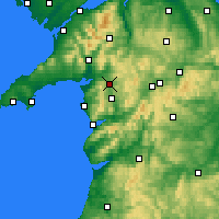 Nearby Forecast Locations - Llyn Trawsfynydd - Harita
