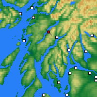 Nearby Forecast Locations - Loch Awe - Harita
