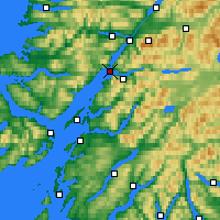Nearby Forecast Locations - Loch Linnhe - Harita