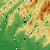 Nearby Forecast Locations - Velky vrch - Harita