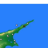 Nearby Forecast Locations - Karpaz Yarımadası - Harita