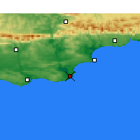 Nearby Forecast Locations - Gouritsmond - Harita