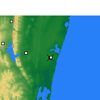 Nearby Forecast Locations - Sodwana Bay - Harita