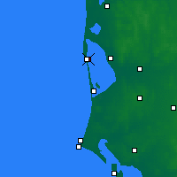Nearby Forecast Locations - Hvide Sande - Harita