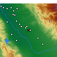 Nearby Forecast Locations - Merced - Harita