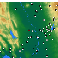 Nearby Forecast Locations - Woodland - Harita