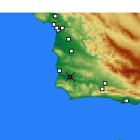 Nearby Forecast Locations - Lompoc Airport - Harita