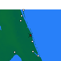 Nearby Forecast Locations - Vero Beach - Harita
