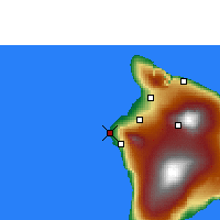 Nearby Forecast Locations - Kailua-Kona - Harita