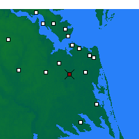 Nearby Forecast Locations - Chesapeake - Harita