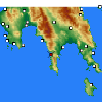 Nearby Forecast Locations - Areopoli - Harita