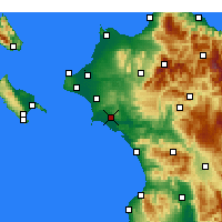 Nearby Forecast Locations - Pyrgos - Harita