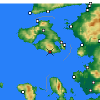 Nearby Forecast Locations - Plomari - Harita