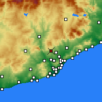 Nearby Forecast Locations - Terrassa - Harita