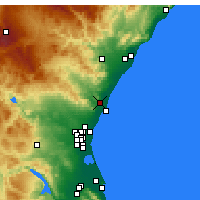Nearby Forecast Locations - Saguntum - Harita