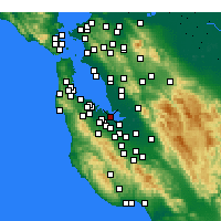 Nearby Forecast Locations - Palo Alto - Harita