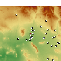 Nearby Forecast Locations - Glendale - Harita