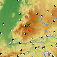 Nearby Forecast Locations - Hinterzarten - Harita
