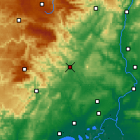 Nearby Forecast Locations - Alès - Harita