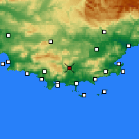 Nearby Forecast Locations - Cuers - Harita