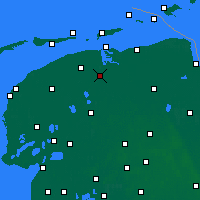 Nearby Forecast Locations - Kollumerland en Nieuwkruisland - Harita