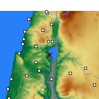 Nearby Forecast Locations - Tiberya - Harita
