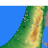 Nearby Forecast Locations - Kfar HaRif - Harita