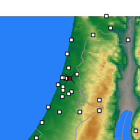 Nearby Forecast Locations - Petah Tikva - Harita