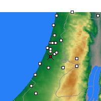 Nearby Forecast Locations - Rehovot - Harita
