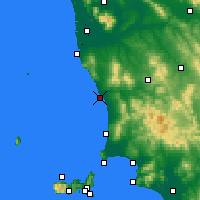 Nearby Forecast Locations - Marina de Cecina - Harita