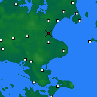 Nearby Forecast Locations - Køge - Harita