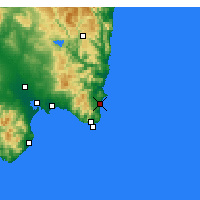 Nearby Forecast Locations - Costa Rei - Harita