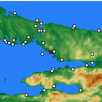 Nearby Forecast Locations - Pendik - Harita