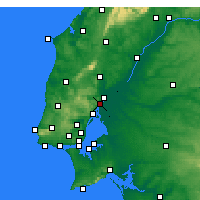 Nearby Forecast Locations - Vila Franca de Xira - Harita