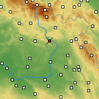Nearby Forecast Locations - Dvůr Králové nad Labem - Harita