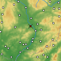 Nearby Forecast Locations - Kroměříž - Harita