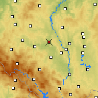 Nearby Forecast Locations - Písek - Harita