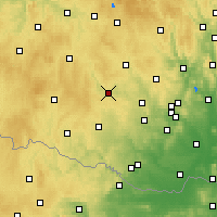 Nearby Forecast Locations - Třebíč - Harita