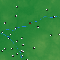 Nearby Forecast Locations - Wyszków - Harita