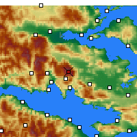Nearby Forecast Locations - Parnassos Dağı - Harita