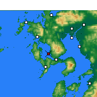Nearby Forecast Locations - Nagasaki Hava Alanı - Harita